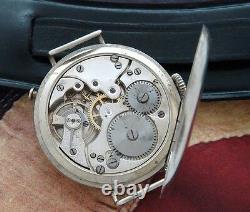 Men's Antique Vintage World War I Era Hunter Cased Trench Wristwatch SERVICED