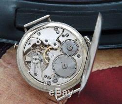 Men's CRISP World War I Era Misc. Swiss Hunter Cased Wristwatch SERVICED