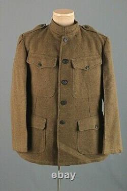 Men's NOS 1918 WWI US Army OD Wool Tunic Sz M WW1 Vtg Deadstock Jacket