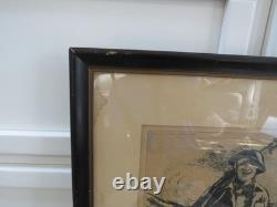 Military -1920 WWI Soldier War Poster Original 19x 23