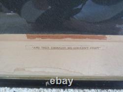 Military -1920 WWI Soldier War Poster Original 19x 23