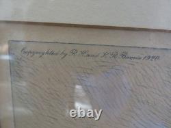 Military -1920 WWI Soldier War Poster Original 19x 23