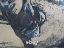 Military -1920 WWI Soldier War Poster Original 19x 23