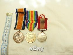 Military WWI Pair & HM Coastguard Long Service Good Conduct Medal Trio (5265)