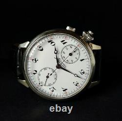 Minerva Chronograph Military WWI Watch Antique 1910's Vintage Watch Men's