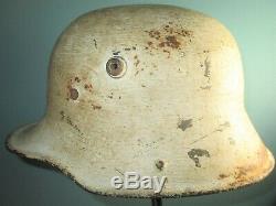 Mod16/17 whitewashed German helmet casque stahlhelm casco elmo WW1