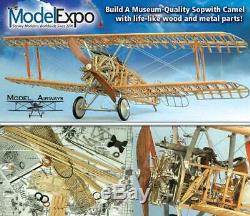 Model Airways Sopwith Camel Ww1 Plane Wood & Metal Model Kit 116 Scale