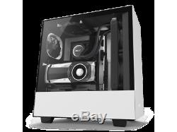 NZXT H500i CA-H500W-W1 Matte White/Black SECC Steel and Tempered Glass ATX Mid T