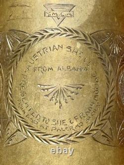 Named WW1 WWI YCMA AUSTRIAN TRENCH ART ALBANIA