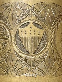 Named WW1 WWI YCMA AUSTRIAN TRENCH ART ALBANIA