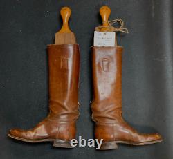 Named WWI Colonel / General's Riding Boots BF Goodrich With Staves Whip Cavalry