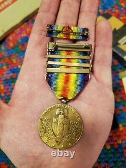Named WWI NY 27th Infantry Division Medal Grouping Numbered Mexican Border Medal