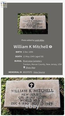Named Wwi French Croix De Guerra Medal Us Army Cpl. William K. Mitchell Engraved