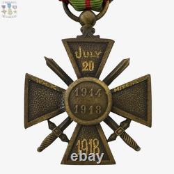 Named Wwi French Croix De Guerra Medal Us Army Cpl. William K. Mitchell Engraved