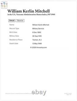 Named Wwi French Croix De Guerra Medal Us Army Cpl. William K. Mitchell Engraved