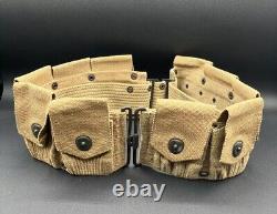 Named Wwi Wwii Us Army Officers M1910 Infantry Field 10 Pocket Ammo Mills Belt