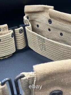 Named Wwi Wwii Us Army Officers M1910 Infantry Field 10 Pocket Ammo Mills Belt