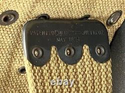 Named Wwi Wwii Us Army Officers M1910 Infantry Field 10 Pocket Ammo Mills Belt