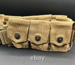 Named Wwi Wwii Us Army Officers M1910 Infantry Field 10 Pocket Ammo Mills Belt