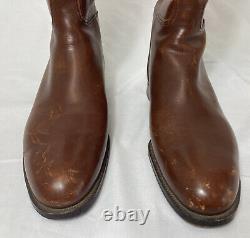 Nettleton WWI Era U. S. Army Brown Leather Calvary Service Dress Boots Mens 8.5 C