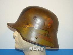 Nice WWI German Steel Helmet in Camoflage, Camo Stahlhelm