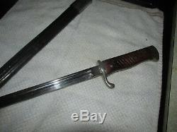 Nice german imperial ww1 quillback bayonet and scabbard by w. K. C. Signed