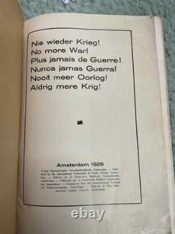 No More War! Never Again War! Incredibly Graphic WW1 Photo Book 1929