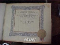 OFFICIAL USA PICTURES of WORLD WAR, 4 Vols #2196 SEPIA TONE PICS WWI circa 1921