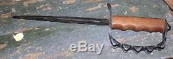 OLD WW1 era trench fighting knife NO RESERVE