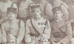 ORIGINAL 1915 WWI GROUP PHOTO FRENCH 152 nd INFANTRY REGIMENT 1 st RED DEVILS