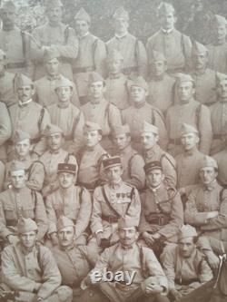ORIGINAL 1915 WWI GROUP PHOTO FRENCH 152 nd INFANTRY REGIMENT 1 st RED DEVILS