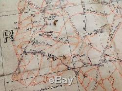 Original Ww1 British Army Trench Map Of Thiepval With Trench Sign, Dated 1916