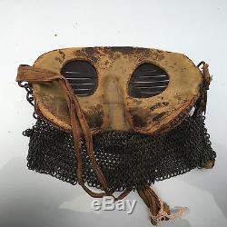 Original Ww1 British Tank Splatter Mask Chain Mail