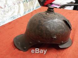 Original Ww1 German 1916 Dated Cavalry Pickelhaube Helmet Jager Zu Pferde
