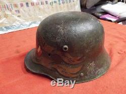 Original Ww1 German M. 1916 Steel Helmet Size 68 Accrington Pals