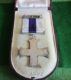 Original Ww1 Period Military Cross Medal & Original Case