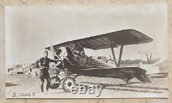 ORIGINAL! WW1 US ARMY AIR SERVICE 33rd AERO SQ CAPT HARRY GWYNNE in FRANCE PHOTO