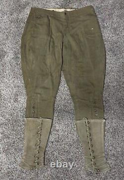 ORIGINAL WW1 US Doughboy Breeches with Cavalry Leggings/Gaiters (GREAT SHAPE)