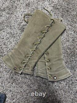 ORIGINAL WW1 US Doughboy Breeches with Cavalry Leggings/Gaiters (GREAT SHAPE)