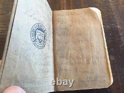 ORIGINAL WWI BIBLE CARRIED BY DOUGHBOY SIGNED BY FRIENDS FRANCE With DOG TAGS
