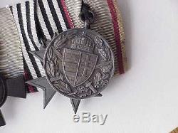 ORIGINAL WWI German Medal Bar with8 Medals Hanseatic Cross, Bavarian Merit Cross