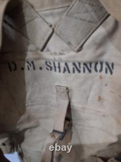 ORIGINAL WWI Haversack/Backpack, US Army WW1 M1910 Khaki 1918 Named ORIGINAL WWI Haversack/Backpack, US Army WW1 M1910 Khaki 1918 Named