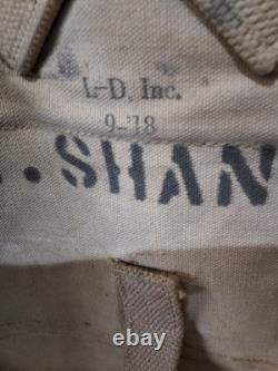 ORIGINAL WWI Haversack/Backpack, US Army WW1 M1910 Khaki 1918 Named