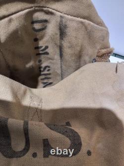 ORIGINAL WWI Haversack/Backpack, US Army WW1 M1910 Khaki 1918 Named