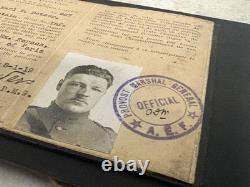 ORIGINAL WWI Military Criminal CID Karl Detzer ID CARD Museum Prevost AEF Army