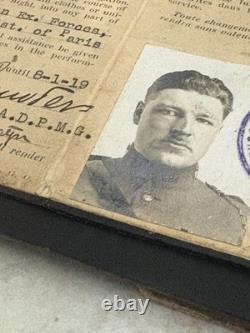 ORIGINAL WWI Military Criminal CID Karl Detzer ID CARD Museum Prevost AEF Army