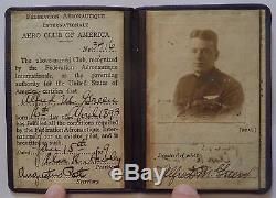 ORIGINAL WWI RARE USAS PILOT AVIATOR WINGS DREHER NAMED INSIGNIA ID PAPERS GROUP