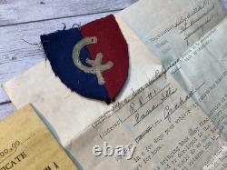 ORIGINAL WWI US AEF DOUGHBOY LOT 139th FIELD ARTILLERY 38TH DIVISION