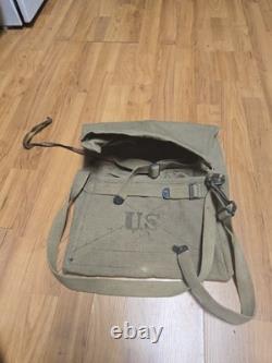 ORIGINAL WWI US ARMY M1912 CAVALRY HORSE FEED CARRY BAG Marked FMHS 1916