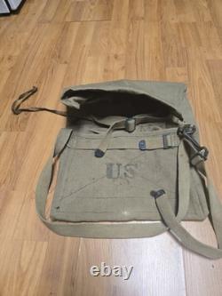 ORIGINAL WWI US ARMY M1912 CAVALRY HORSE FEED CARRY BAG Marked FMHS 1916
